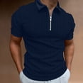 thumbnail image 2 of Sngxgn Men's Short Sleeve Polo T-Shirt(Dark Blue,XXL), 2 of 5