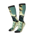 thumbnail image 2 of Fotbe Bull Charging Through Waves print Women's Men's Novelty Crew Socks Cotton Socks Knee High Socks for Walking,Running,Nurses,Pregnancy, 2 of 8
