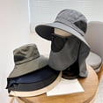 thumbnail image 4 of D GROEE Outdoor UPF 50+ UV Sun Windproof Breathable Face Neck Flap Cover Folding Sun Hat Fisherman Hat Scarf Headwear for Men/Women, 4 of 8