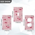 thumbnail image 7 of Yayeee Blank Wall Plate Cover 1-Gang 4.5"x2.7" Home Unused Decorative Outlet, Pink Cute Cherry Pattern, 7 of 7
