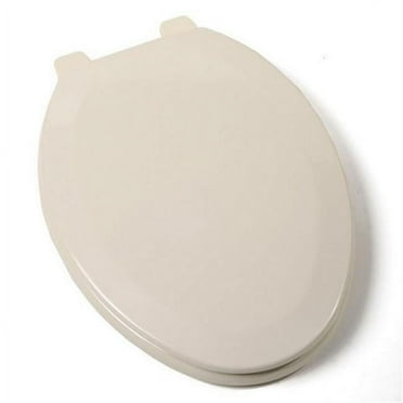 BathDecor Bone Deluxe Molded Wood Elongated Toilet Seat with Adjustable Hinge
