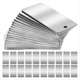 thumbnail image 1 of Paquete de 50 Etiquetas Rectangulares de Acero Inoxidable para Grabado en Metal, 2,5 X 5 cm, 1 of 7