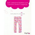 thumbnail image 2 of MeMoi  Valentine Bubble Love Comfort Stretch Leggings - Girls - Female, 2-4, Light Pink, 2 of 7