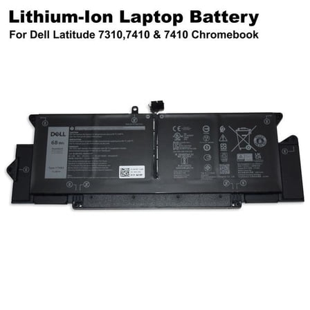 Dell Latitude 7410 68 Wh 11.4 V 6‑cell Li‑ion Laptop Battery – WY9MP