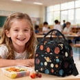 thumbnail image 4 of Xoenoiee Black Planet Star Print 3pcs Kids Backpack Elementary Preschool Schoolbag with Lunch Box Pencil Case for Boys Large Capacity Bookbag Travel Bagpack Daypack Rucksack, 4 of 6
