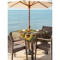 thumbnail image 2 of Outdoor Tablecloth with Umbrella Hole and Zipper, Farmhouse Sunflowers Square Table Cloth 60x60 Inch Waterproof Tablecloth, Western Star Vintage Sparrows Picnic Table Cover for Patio Camping, 2 of 7
