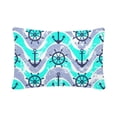 thumbnail image 2 of MKHERT Retro Nautical Pattern Pillowcase Pillow Protector Cushion Cover 18x18 inch,Set of 2, 2 of 3