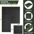 thumbnail image 2 of Extra Thick Puzzle Exercise Mat, EVA Foam Interlocking Tiles for Protective, Cushioned Workout Flooring for Home and Gym Equipment, 2 of 6