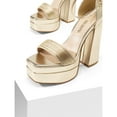thumbnail image 4 of Womens Rhinestone Strap London Platform Chunky Heel Pumps With Ankle Strap, 4 of 8