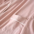 thumbnail image 4 of Gibobby camisón de manga larga para mujer. Cárdigan de algodón para primavera, otoño e invierno, pantalones de manga larga tejidos de Color sólido, traje para el (Rosa, M), 4 of 5