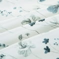 thumbnail image 6 of Chezmoi Collection 4-Piece Floral Window Curtain Set with Sheer Backing, Blue White Poppy Floral Printed Microfiber, 120 inch x 84 inch, 6 of 9