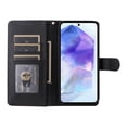 thumbnail image 6 of JTCASES Compatible with Samsung Galaxy A55 5G 6.6 inch Case Wallet Flip Folio Case [Kickstand] with RFID Blocking Card Holders [Shockproof] Wrist Strap Cover for Men Women Girls, Black, 6 of 12