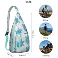 thumbnail image 2 of Waterproof Sling Backpack for Women – Lightweight Crossbody Chest Bag with Adjustable Strap for Travel & Outdoor – Hawaiian Sea Turtle Print, Tropical Ocean Marine Life Design, 2 of 3