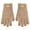 Khaki, variant on Women's Thermal Touchscreen Gloves Winter Warm Fleece Lined for Outdoor Cycling Running Hiking Cold Weather Windproof Full Finger Grips Anti-Slip Driving