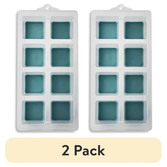 (2 Pack)2-Piece Jumbo Pop-Out Ice Tray Set