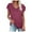 Purple, variant on Dyfzdhu Short Sleeve Shirts for Women Solid Color V Neck T Shirt Loose Casual Summer Tops Purple