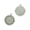 thumbnail image 3 of 10 Pieces Blank Bezel Pendants Base Settings Tray For Jewelry Making 20mm, 3 of 8