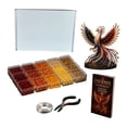 thumbnail image 3 of 3D Beaded Phoenix DIY Kit, All-in-One 3D Bead Art Project for Creating Eye-Catching Phoenix Decor, Enjoyable Screen-Free Craft Activity (Blue&Red&Stars), 3 of 9