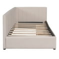 thumbnail image 6 of Aukfa Upholstered Daybed with Two Storage Drawers, Twin Sofa Bed Daybed, Beige, 6 of 8