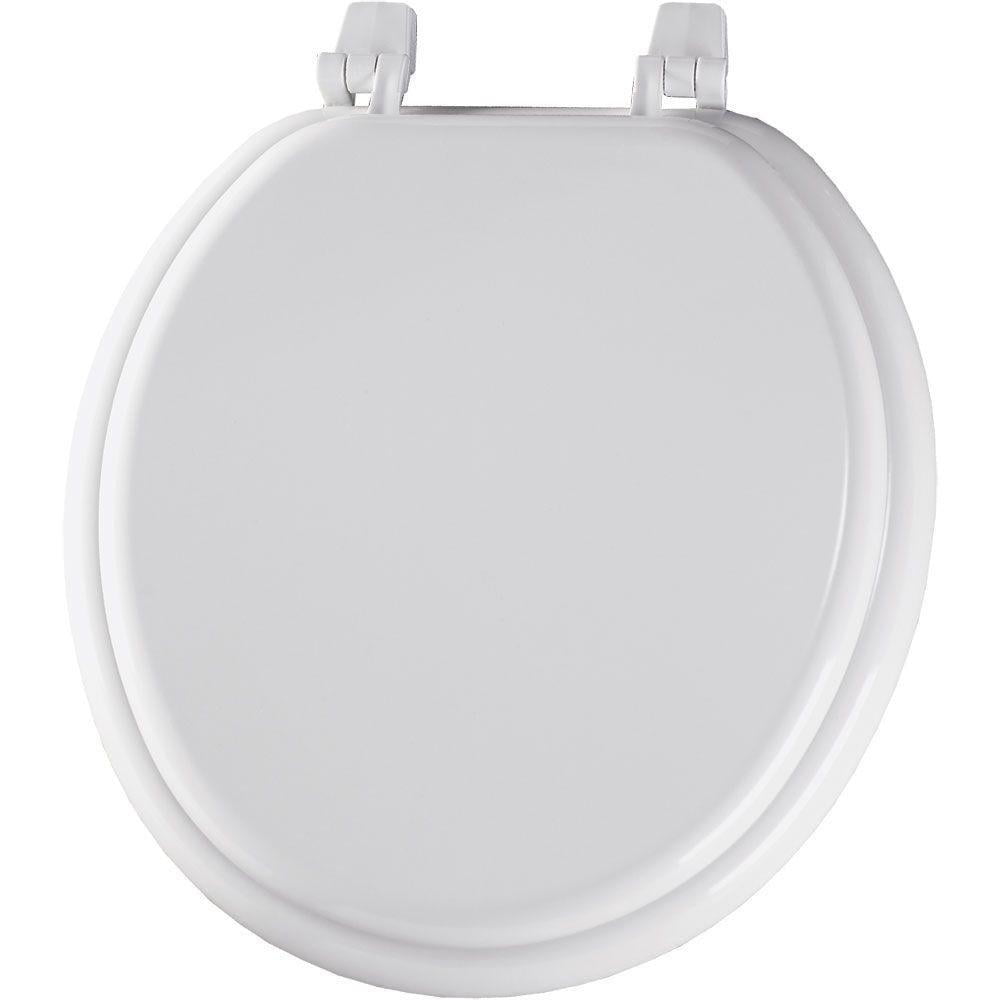 Bemis 22EC-000 White Round Closed Front Toilet Seat 