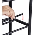 thumbnail image 5 of YSSOA Stackable Shoe Rack, 4 Tier Metal Shoes Rack Storage Shelf, Holds up to 12-16 Pairs Shoes, Black, 5 of 7