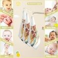 thumbnail image 3 of Dreamtimes 3 PCS Vintage Christmas Santa Claus Baby Muslin Washcloths, Summer Surfing Face Towel Burp Cloths Ultra Soft Absorbent Cotton Bath Wipes Towels for Newborn Boys Girls, 3 of 7
