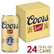 Coors Banquet Lager Beer, 5% ABV, 24-pack, 12-oz beer cans