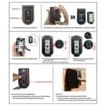thumbnail image 7 of Giyblacko Indoor & Outdoor Key Lock Box Wall Mounted Button Combination Key Storage Lock Box With Black Rubber Cover & Wall Fixings For 5 To 7 Keys, 7 of 7
