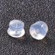 thumbnail image 3 of Silicone Ear Nuts Earring Backs for Stud Earring Making Clear 5.5x4.5mm Hole: 1mm, 3 of 3