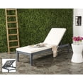 thumbnail image 2 of Safavieh Azusa Outdoor Contemporary Patio Sunlounger with Cushion, 2 of 6