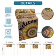 thumbnail image 6 of Welcome Table Runner 70 Inches, Summer Sunflowers Bohemia Floral Rustic Brown Wood Bed Runner Dresser Scarves Tabletop for Indoor Outdoor Parties/Ceremony/Banquet, 13" x 70", 6 of 9