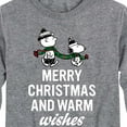thumbnail image 3 of Peanuts - Charlie Brown & Snoopy Merry Christmas Warm Wishes - Toddler And Youth Long Sleeve Graphic T-Shirt, 3 of 6