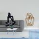 thumbnail image 2 of Escultura abstracta, figura decorativa, adorno de escritorio coleccionable, estatua moderna para sala de estar, estantería, decoración del hogar, esta, 2 of 8