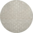 thumbnail image 2 of Addison Rugs Mayfield Washable Cowhide Diamond Tracks Ivory Round Rug, 8' x 8', 2 of 5