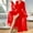 Red, variant on Women's Mesh Sheer Ruffle Trim Long Sleeve Belted See Through Robes Bride Kimono Exotic Sleepwear Nightwear Clothes White M
