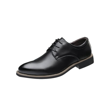 

Eloshman Men s Breathable Fashion Oxford Shoe Work Formal Comfort Low Top Flats