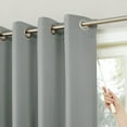 thumbnail image 2 of Sun Zero Conrad Extra-Wide Blackout Sliding Patio Door Curtain Panel, 100"X84", Silver Gray, 100"X84", Silver Gray, 2 of 7