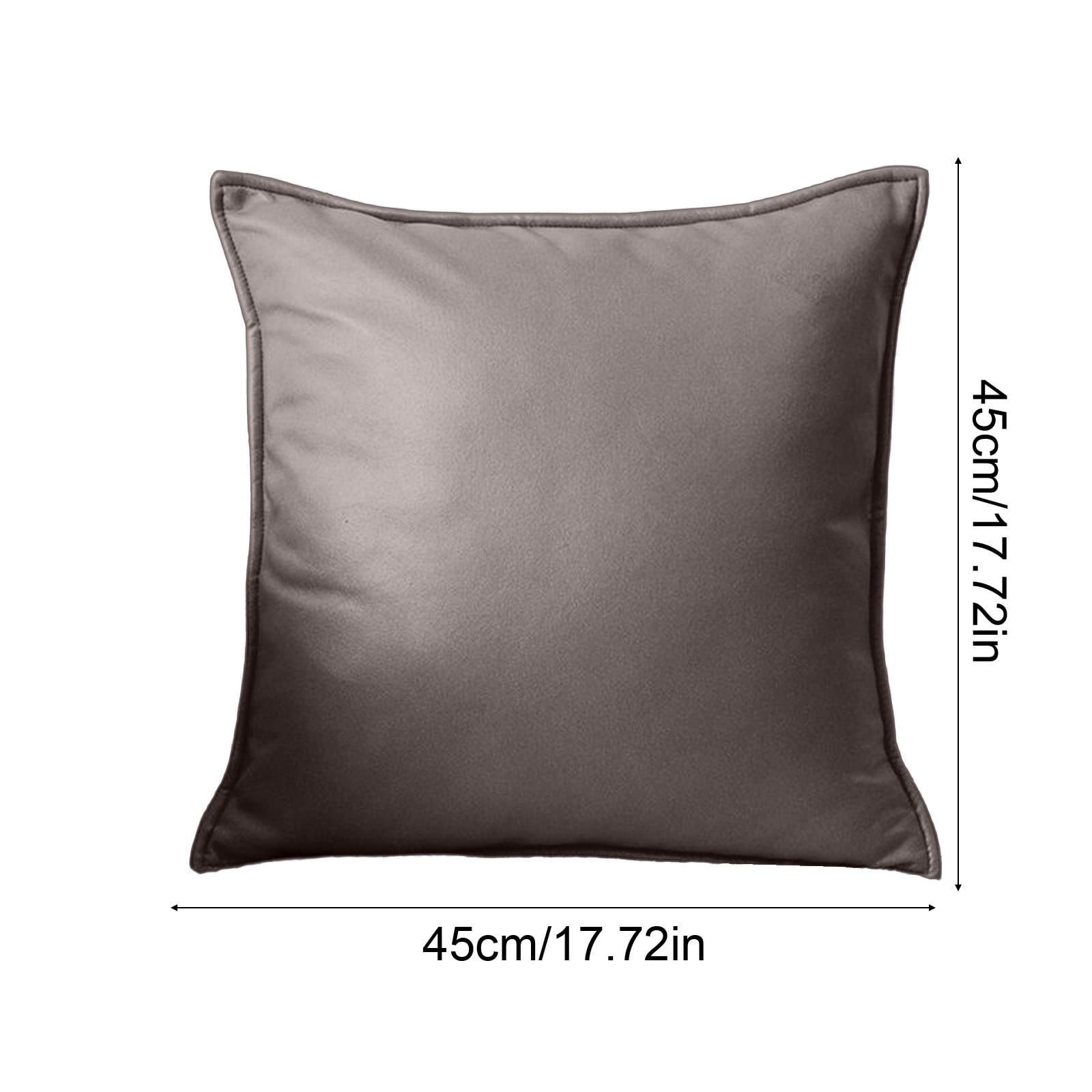 Btomtd Solid Color Sofa Pillows 18 x 18, Breathable Couch Pillows and Bed Cushions, Decorative Throw Pillows for Living Room, Bedroom or Outdoor Use, Size 18" x 18", Coffee