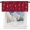 Red(silver Foil Print), variant on Christmas Valance for Kitchen, Gold Snowflake Foil Print Christmas Curtain Valance 18 Inch Length, Rod Pocket Red Short Curtains for Kitchen, 52" W x 18" L, 1 Panel