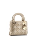 thumbnail image 2 of Pre-Owned Lady Dior Chain Bag Crystal Embellished Cannage Quilt Leather Mini By Rebag, 2 of 8