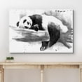 thumbnail image 3 of IDEA4WALL Canvas Wall Art Watercolor Explosion Black & White Sleeping Panda Illustrations Fine Art Pastel Animal Print Rustic Relax/Calm for Living Room, Bedroom, Office - 32"x48", 3 of 5