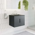 thumbnail image 1 of Modway Vitalité Meuble-Lavabo de Salle de Bain 24 Pouces Gris Noir, 1 of 10
