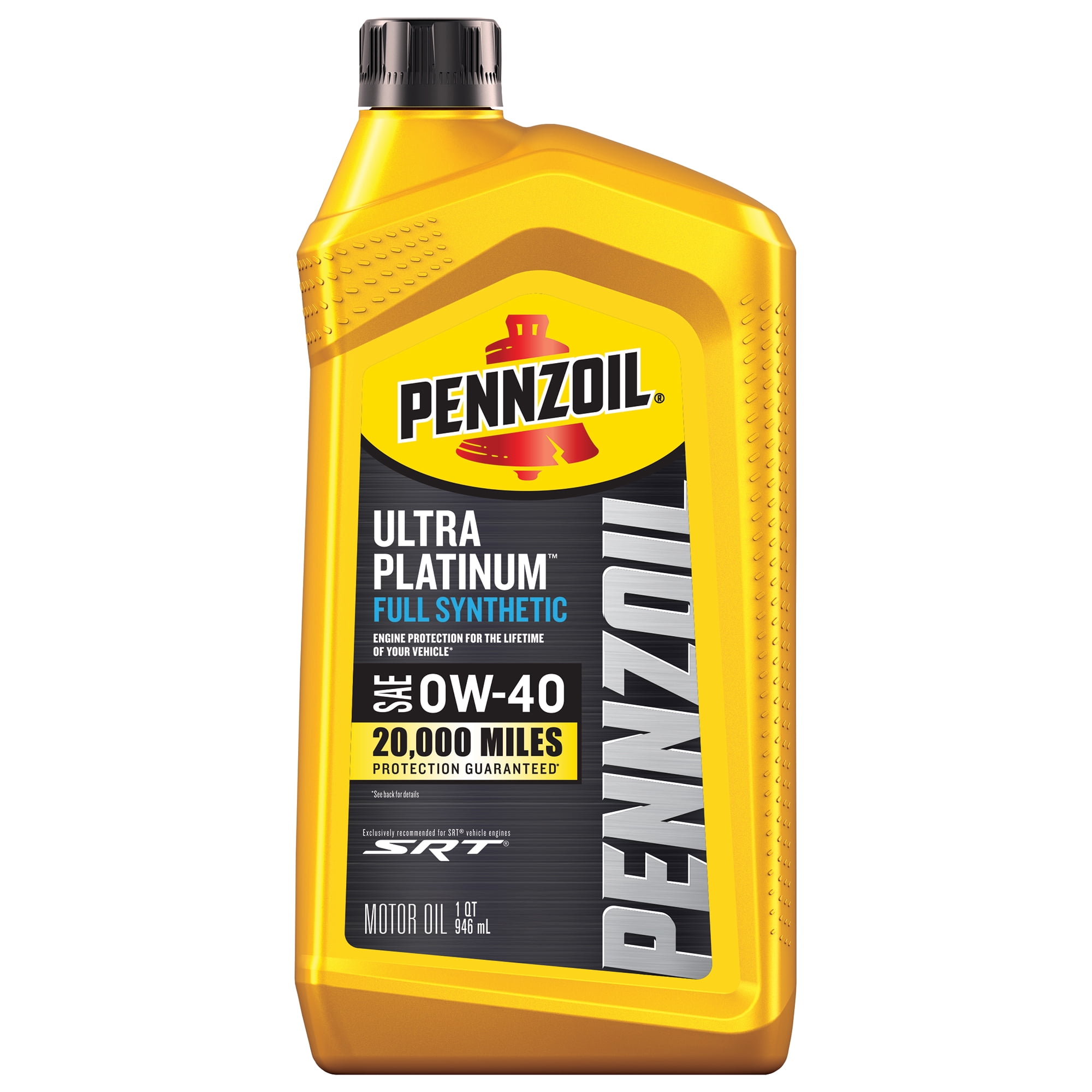 Pennzoil Ultra Platinum Full Synthetic 0W-40 Motor Oil, 1 Quart