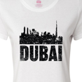 thumbnail image 4 of Inktastic Dubai City Skyline with Grunge Women's T-Shirt, 4 of 5