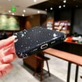 thumbnail image 6 of Cute Glitter Phone Case for iPhone 12 Pro Max 6.7 inch, Sparkly Bling Rubber Gel Slim Bumper Shockproof Protective Cover for Women Girls (Black), 6 of 14