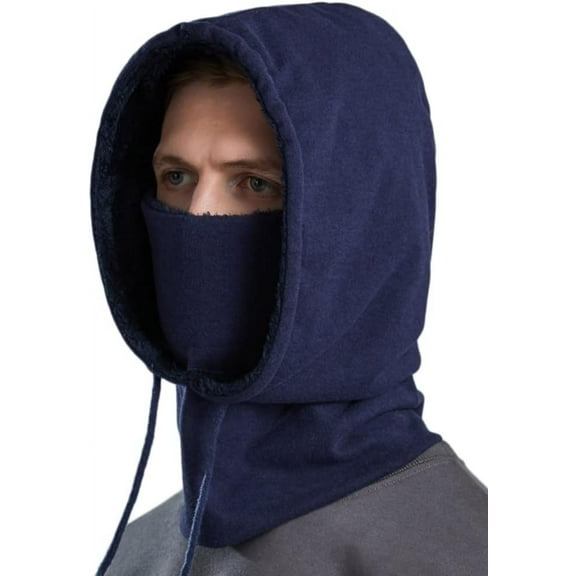 ZhangBaoLin Men Winter Beanie Hats One Piece Hat Scarf Warmer Winter Fleece Lined Cap Knitted Beanies Unisex