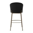 thumbnail image 4 of Amisco Camilla 26 In. Counter Stool - Charcoal Grey Bouclé Polyester / Bronze Metal, 4 of 9