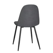 Homy Casa Dining Chairs Set of 4, Modern Upholstered Side Chair for Home Kitchen, Grey
