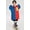 Blue-Red, variant on RainRider Rain Coat Boys Girls Rain Poncho for Waterpoof Hoodie Zipper Rain Jacket Camping Parks Travel(Purple/Peach,XL)