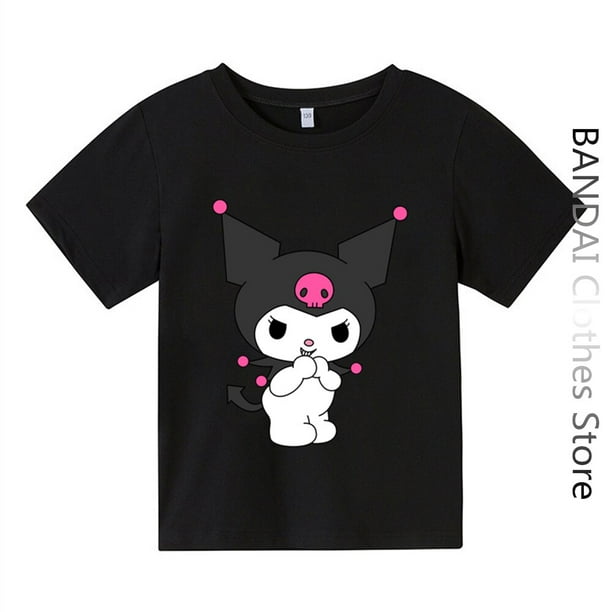 Camiseta Kawaii Kuromi para ninas y ninos ropa de algodon de dibujos animados de Anime conjuntos de camisetas de Hello Kitty ropa informal Walmart en linea